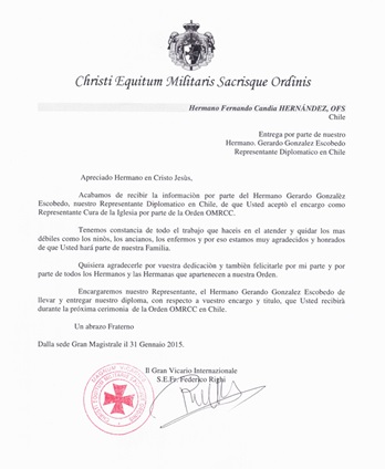 Nombramiento Capellán 2012